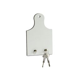 Porta chaves de MDF com Tecido Brilho de 6mm - 9x19cm - socd-mob