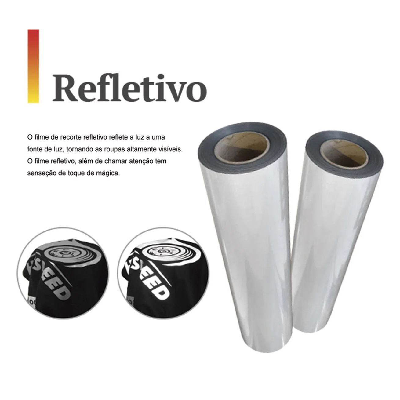 Filme Refletivo De Pu Na Cor Prata Da Marca Mecolour 50cm X 1mt Socd 6895