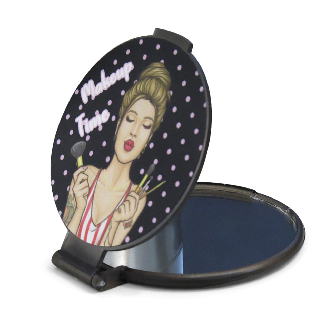 Espelho de Maquiagem em Plástico para Sublimação - Fume - socd-mob