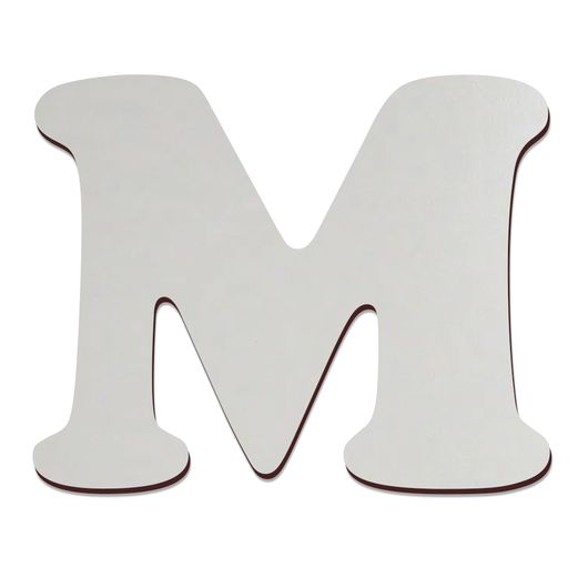 Letra de MDF Texturizado Brilho 3mm x 10cm de Altura - L - socd-mob