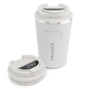 Copo-Termico-Coffee-para-Laser-Aco-Inox-com-Tampa-Digital-Branco-Fosco-400ml